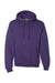 Russell Athletic 695HBM Mens Dri-Power Moisture Wicking Hooded Sweatshirt Hoodie w/ Pouch Pocket Purple Flat Front