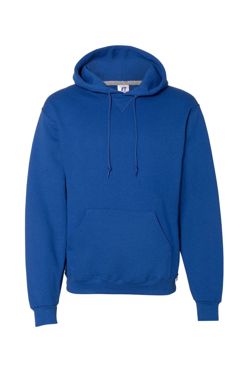 Russell Athletic 695HBM Mens Dri-Power Moisture Wicking Hooded Sweatshirt Hoodie w/ Pouch Pocket Royal Blue Flat Front