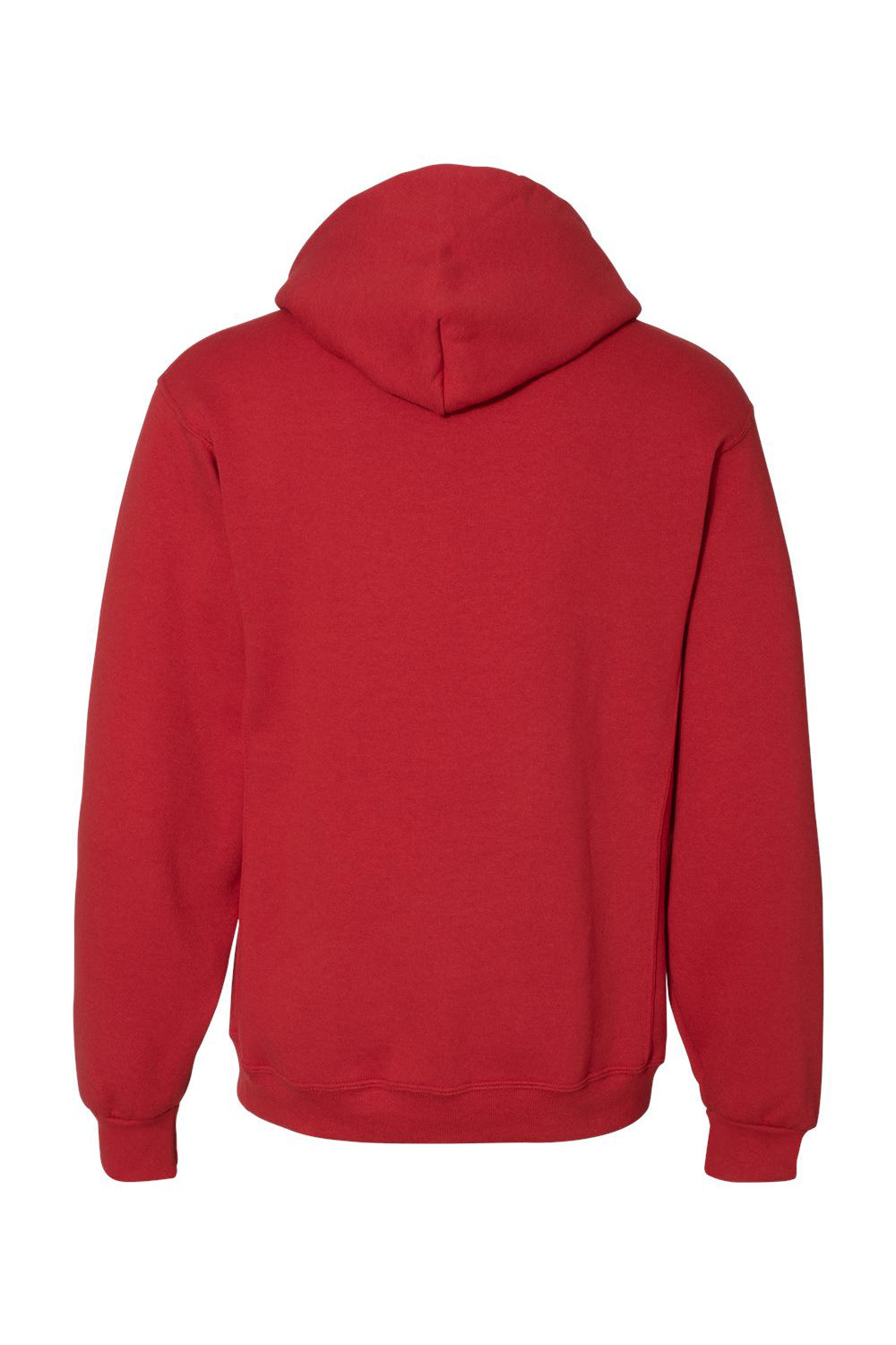 Russell Athletic 695HBM Mens Dri-Power Moisture Wicking Hooded Sweatshirt Hoodie w/ Pouch Pocket True Red Flat Back