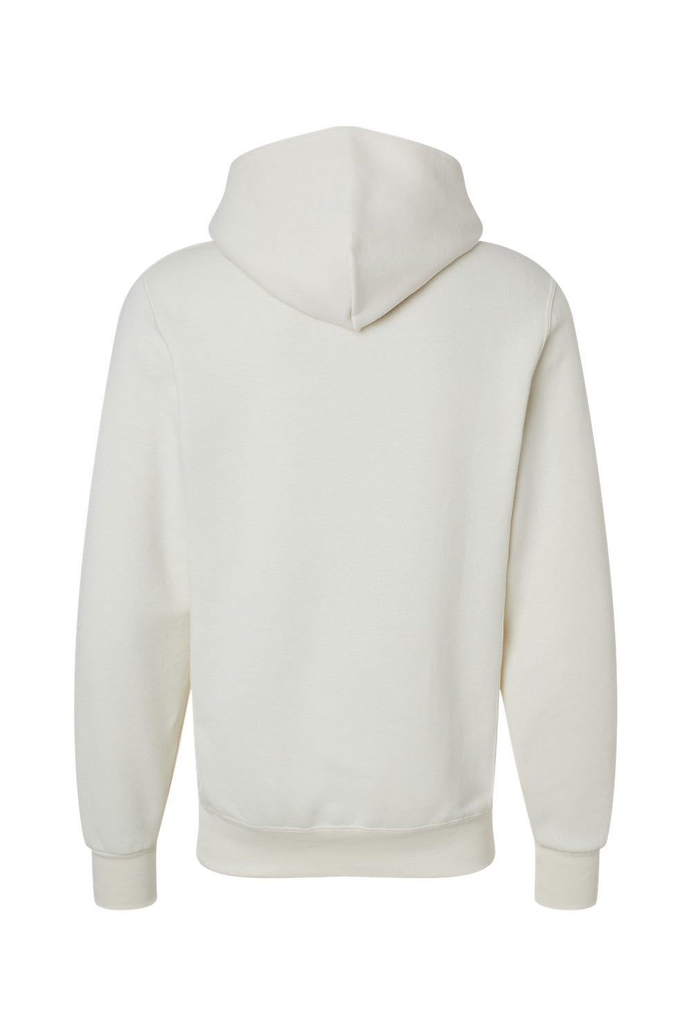 Russell Athletic 695HBM Mens Dri-Power Moisture Wicking Hooded Sweatshirt Hoodie w/ Pouch Pocket Vintage White Flat Back