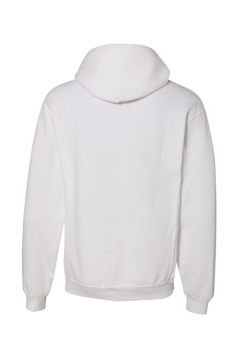 Russell Athletic 695HBM Mens Dri-Power Moisture Wicking Hooded Sweatshirt Hoodie w/ Pouch Pocket White Flat Back
