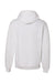Russell Athletic 695HBM Mens Dri-Power Moisture Wicking Hooded Sweatshirt Hoodie w/ Pouch Pocket White Flat Back