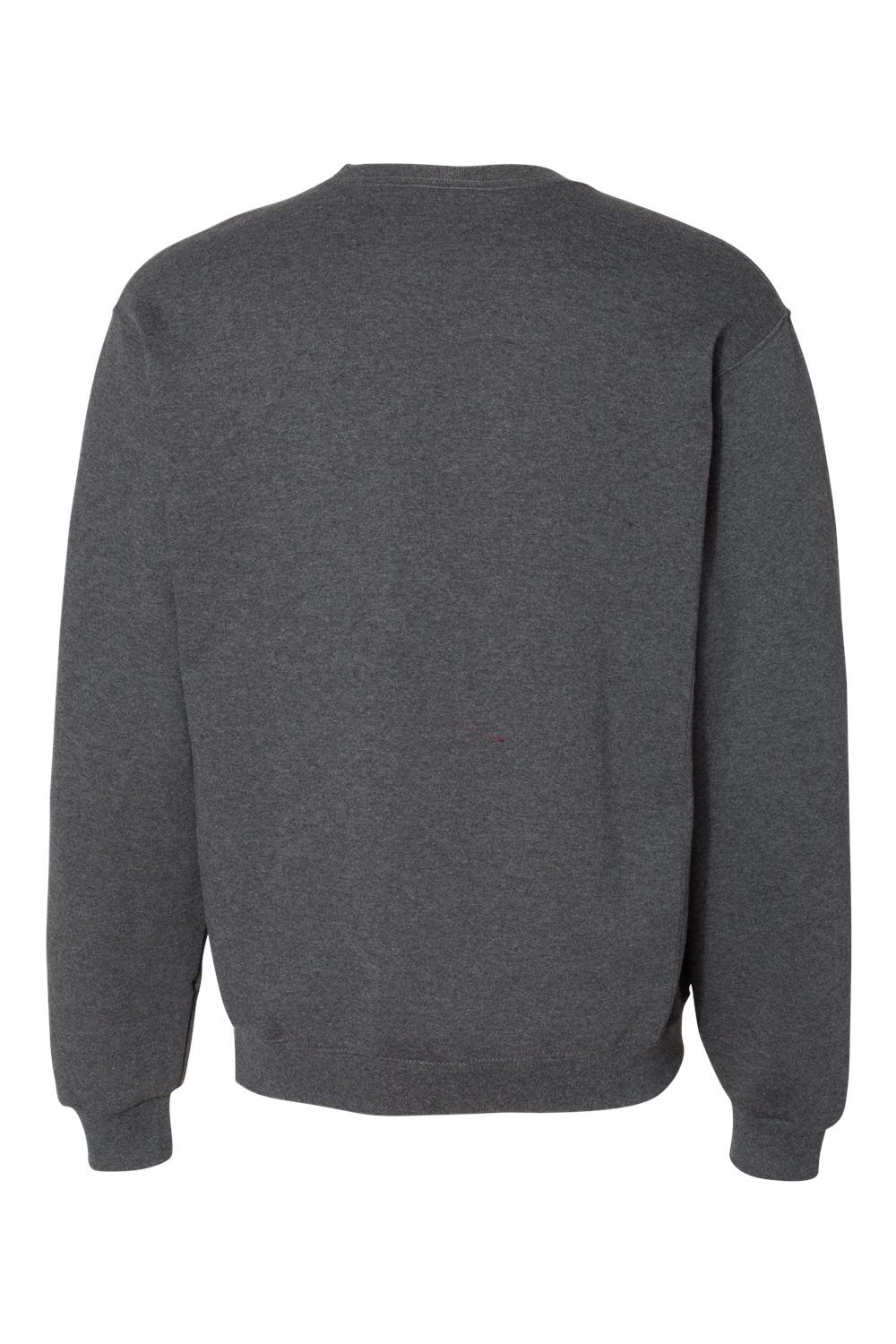 Russell Athletic 698HBM Mens Dri-Power Moisture Wicking Crewneck Sweatshirt Heather Black Flat Back