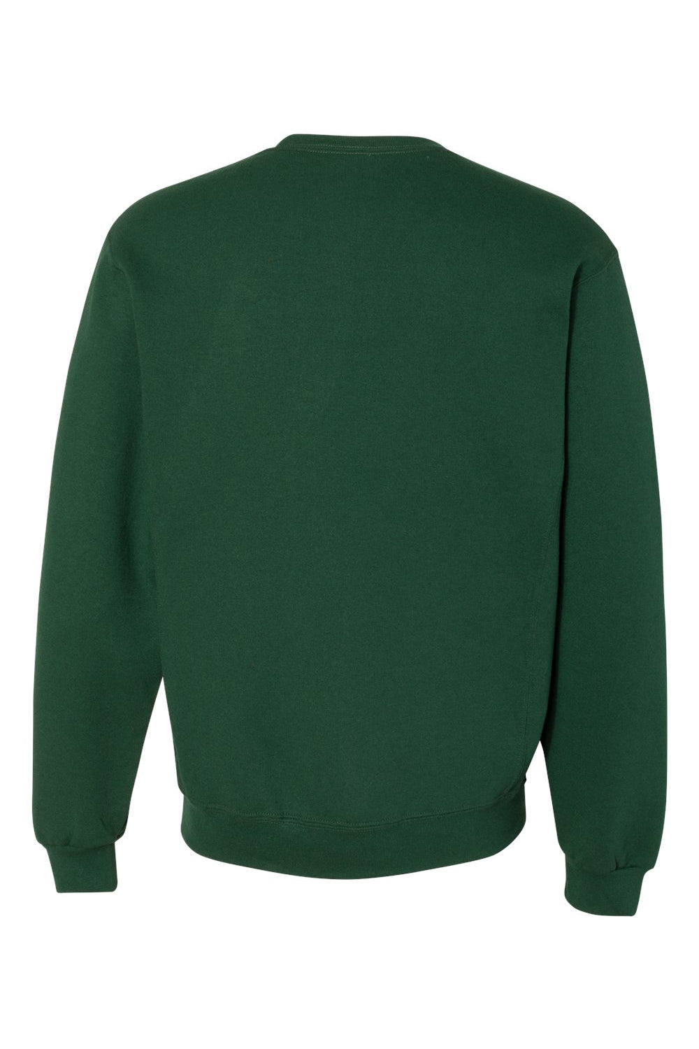 Russell Athletic 698HBM Mens Dri-Power Moisture Wicking Crewneck Sweatshirt Dark Green Flat Back