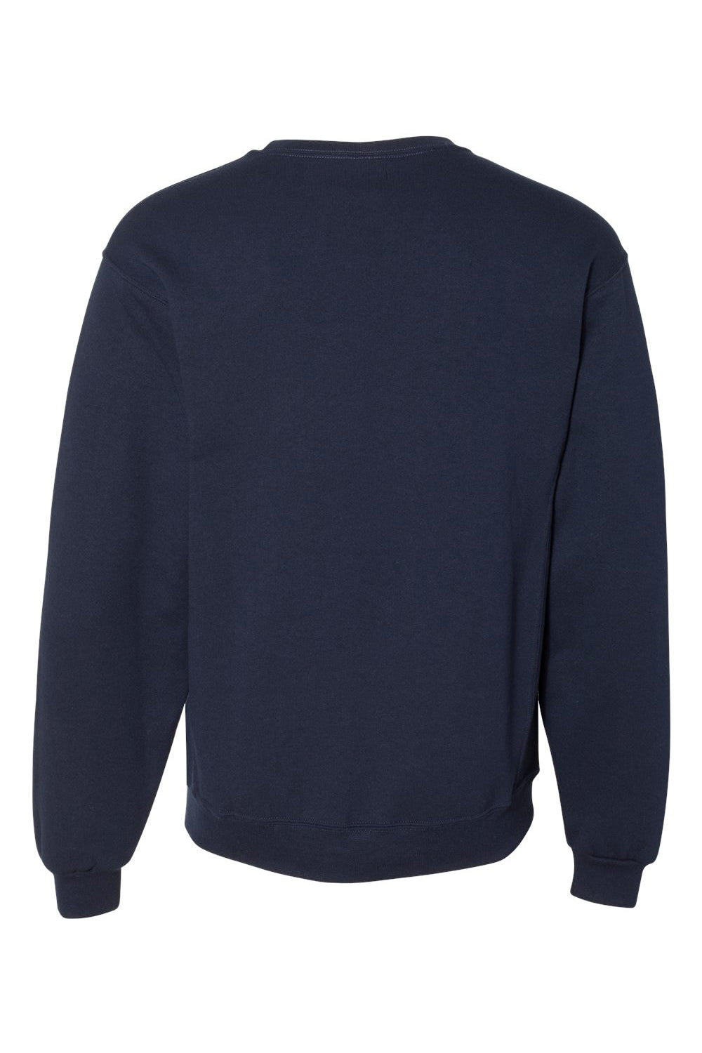 Russell Athletic 698HBM Mens Dri-Power Moisture Wicking Crewneck Sweatshirt Navy Blue Flat Back