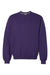 Russell Athletic 698HBM Mens Dri-Power Moisture Wicking Crewneck Sweatshirt Purple Flat Front