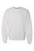 Russell Athletic 698HBM Mens Dri-Power Moisture Wicking Crewneck Sweatshirt White Flat Front