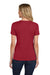Hanes S04V Womens Perfect-T Short Sleeve V-Neck T-Shirt Deep Red Model Back