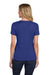 Hanes S04V Womens Perfect-T Short Sleeve V-Neck T-Shirt Deep Royal Blue Model Back