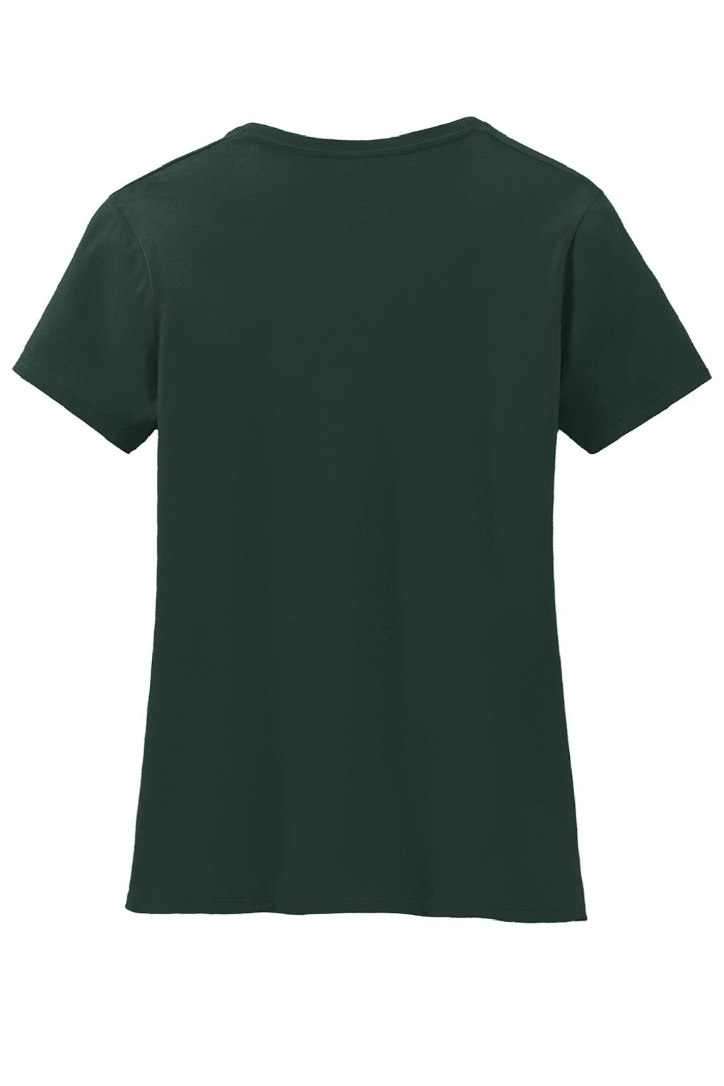 Hanes S04V Womens Perfect-T Short Sleeve V-Neck T-Shirt Deep Forest Green Flat Back