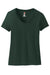 Hanes S04V Womens Perfect-T Short Sleeve V-Neck T-Shirt Deep Forest Green Flat Front