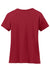 Hanes S04V Womens Perfect-T Short Sleeve V-Neck T-Shirt Deep Red Flat Back