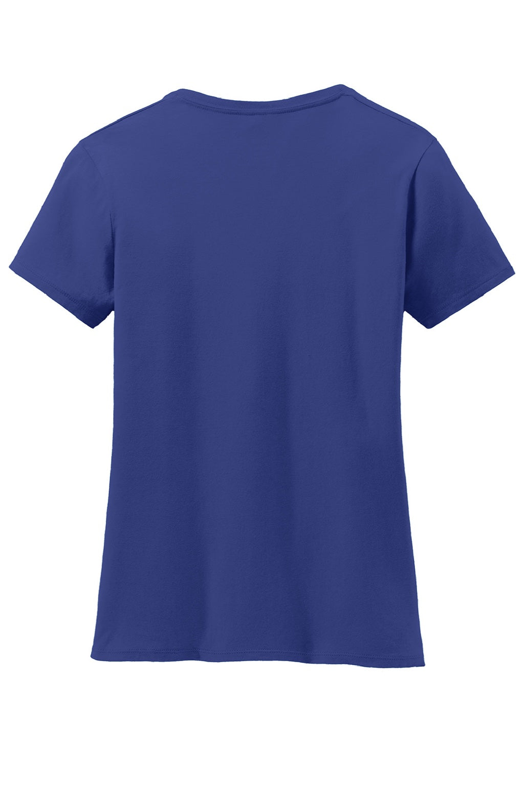 Hanes S04V Womens Perfect-T Short Sleeve V-Neck T-Shirt Deep Royal Blue Flat Back