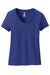 Hanes S04V Womens Perfect-T Short Sleeve V-Neck T-Shirt Deep Royal Blue Flat Front