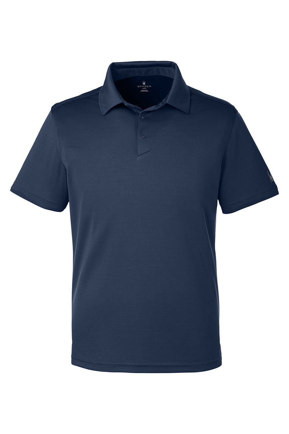 Spyder S16532 Mens Freestyle Short Sleeve Polo Shirt Frontier Blue Flat Front