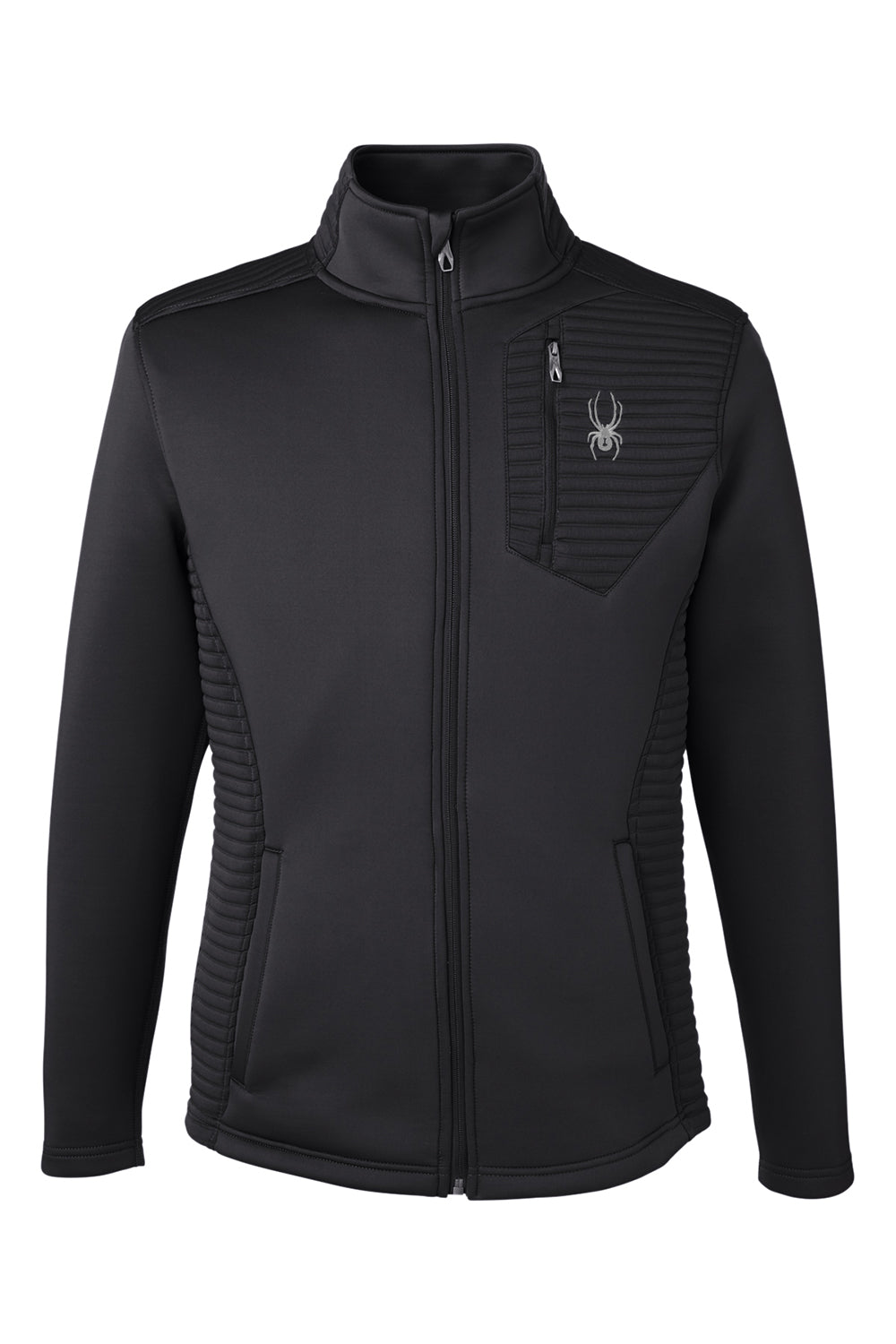 Spyder S16539 Mens Venom Full Zip Jacket Black Flat Front