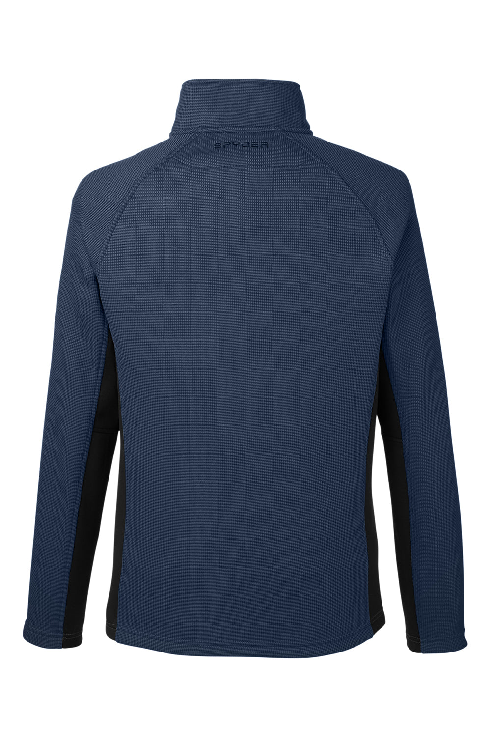 Spyder S16561 Mens Constant 1/4 Zip Sweater Frontier Blue Flat Back