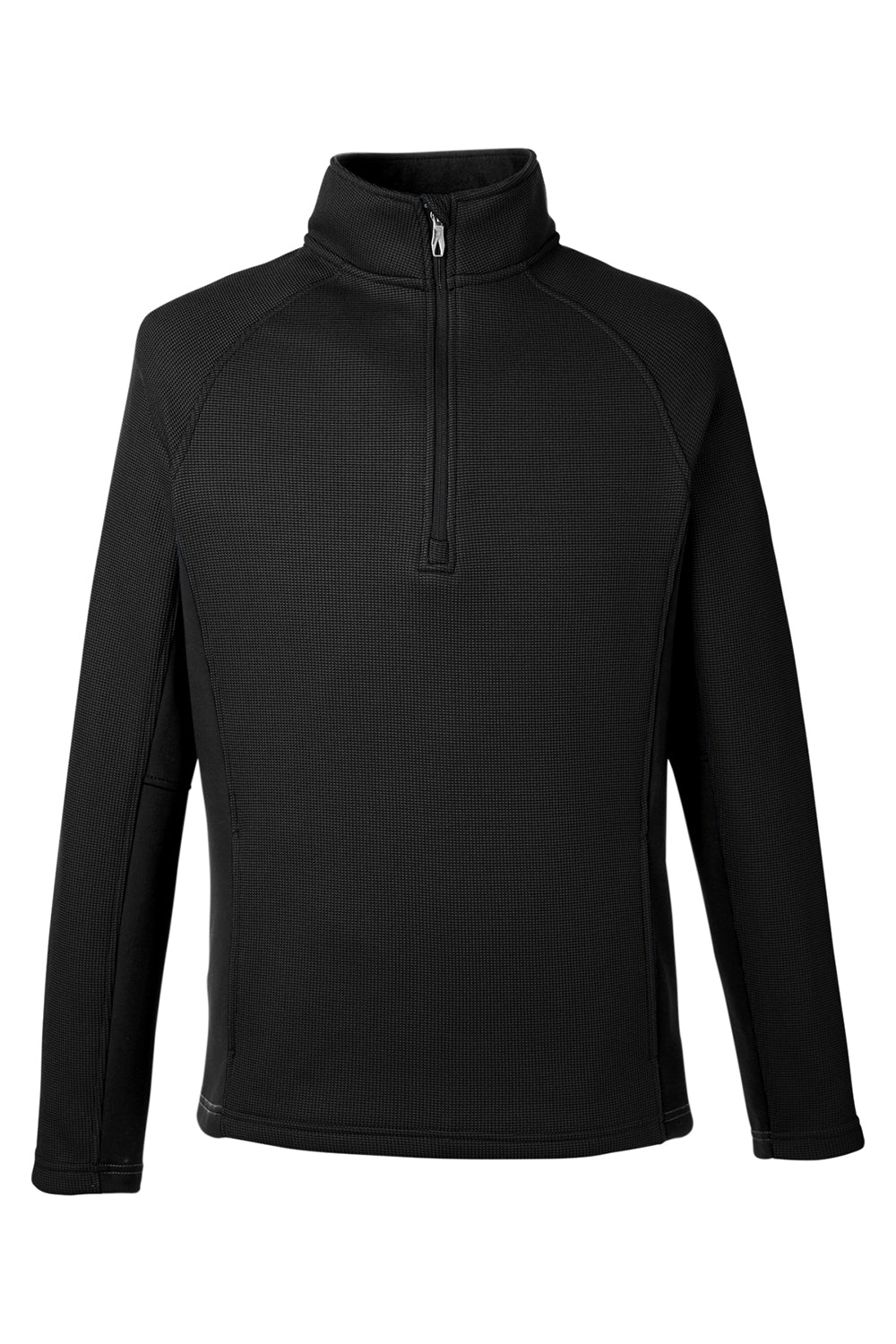 Spyder S16561 Mens Constant 1/4 Zip Sweater Black Flat Front