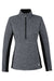 Spyder S16562 Womens Constant 1/4 Zip Sweater Heather Black Flat Front