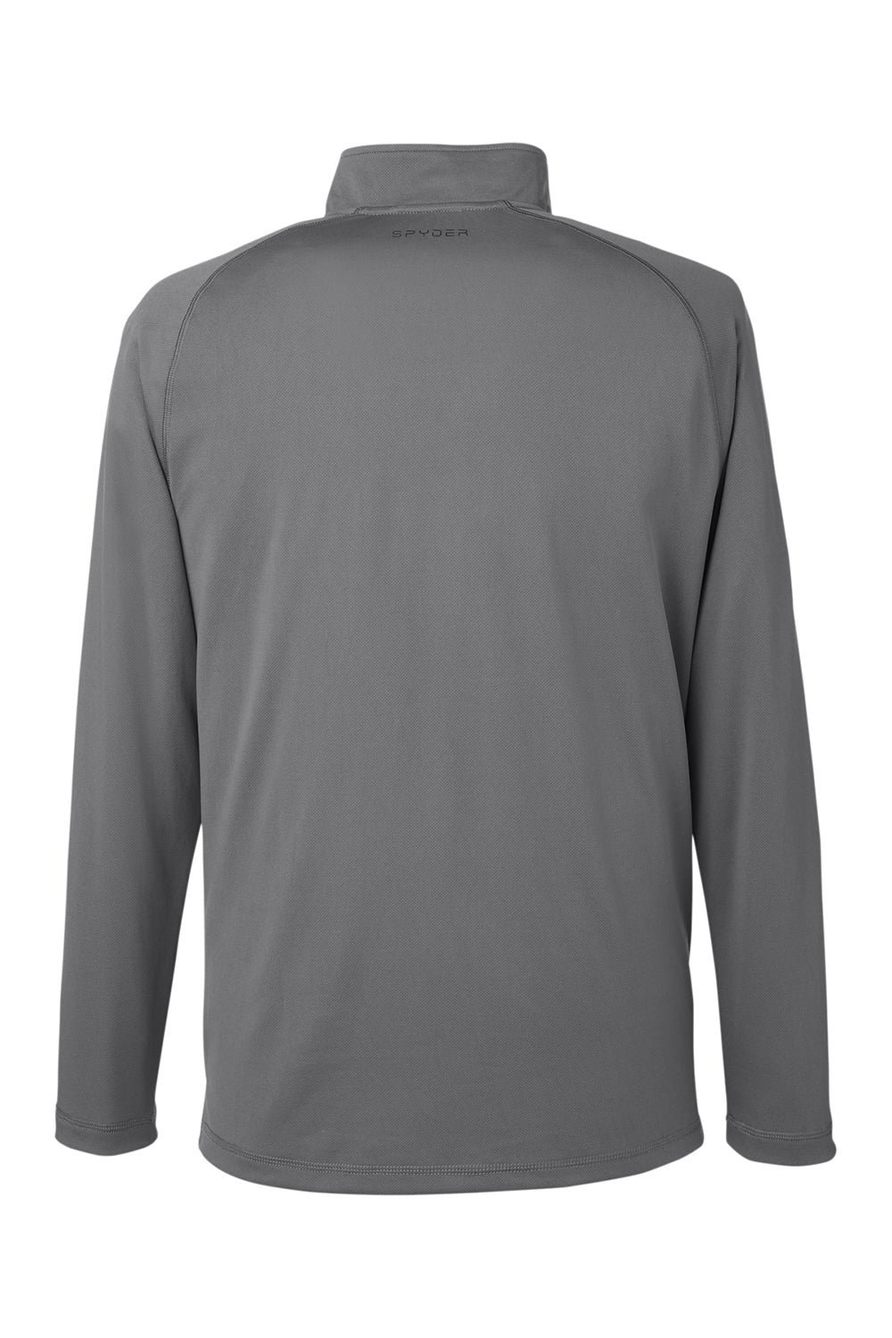 Spyder S16797 Mens Freestyle 1/4 Zip Sweatshirt Polar Grey Flat Back