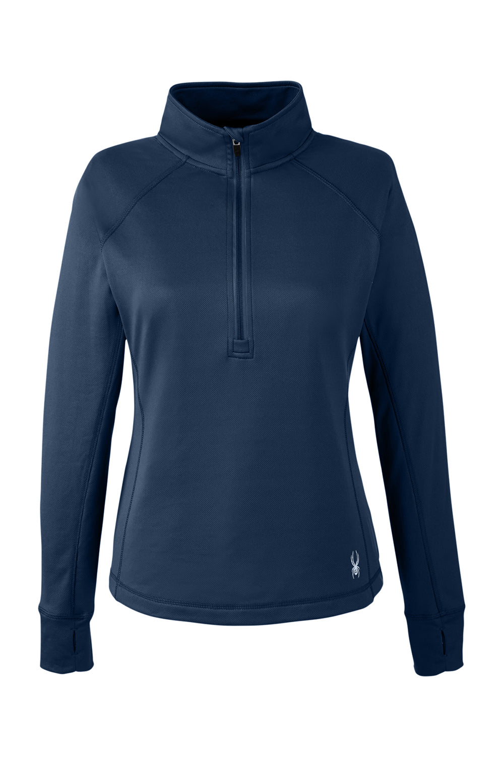 Spyder S16798 Womens Freestyle 1/4 Zip Sweatshirt Frontier Blue Flat Front