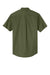 Port Authority S508/TLS508 Mens Easy Care Wrinkle Resistant Short Sleeve Button Down Shirt w/ Pocket Clover Green Flat Back