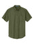 Port Authority S508/TLS508 Mens Easy Care Wrinkle Resistant Short Sleeve Button Down Shirt w/ Pocket Clover Green Flat Front