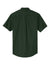 Port Authority S508/TLS508 Mens Easy Care Wrinkle Resistant Short Sleeve Button Down Shirt w/ Pocket Dark Green/Navy Blue Flat Back