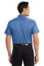 Port Authority S508/TLS508 Mens Easy Care Wrinkle Resistant Short Sleeve Button Down Shirt w/ Pocket Ultramarine Blue Model Back