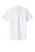 Port Authority S508/TLS508 Mens Easy Care Wrinkle Resistant Short Sleeve Button Down Shirt w/ Pocket White/Light Stone Flat Back