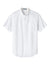 Port Authority S508/TLS508 Mens Easy Care Wrinkle Resistant Short Sleeve Button Down Shirt w/ Pocket White/Light Stone Flat Front