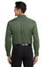 Port Authority S608/TLS608/S608ES Mens Easy Care Wrinkle Resistant Long Sleeve Button Down Shirt w/ Pocket Clover Green Model Back