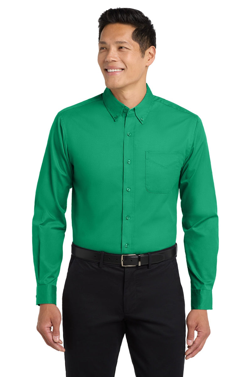 Port Authority S608/TLS608/S608ES Mens Court Green Easy Care