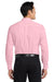 Port Authority S608/TLS608/S608ES Mens Easy Care Wrinkle Resistant Long Sleeve Button Down Shirt w/ Pocket Light Pink Model Back