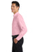 Port Authority S608/TLS608/S608ES Mens Easy Care Wrinkle Resistant Long Sleeve Button Down Shirt w/ Pocket Light Pink Model Side