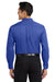 Port Authority S608/TLS608/S608ES Mens Easy Care Wrinkle Resistant Long Sleeve Button Down Shirt w/ Pocket Royal Blue/Classic Navy Blue Model Back