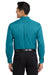 Port Authority S608/TLS608/S608ES Mens Easy Care Wrinkle Resistant Long Sleeve Button Down Shirt w/ Pocket Teal Green Model Back