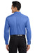 Port Authority S608/TLS608/S608ES Mens Easy Care Wrinkle Resistant Long Sleeve Button Down Shirt w/ Pocket Ultramarine Blue Model Back