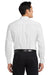Port Authority S608/TLS608/S608ES Mens Easy Care Wrinkle Resistant Long Sleeve Button Down Shirt w/ Pocket White/Light Stone Model Back