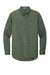 Port Authority S608/TLS608/S608ES Mens Easy Care Wrinkle Resistant Long Sleeve Button Down Shirt w/ Pocket Clover Green Flat Front