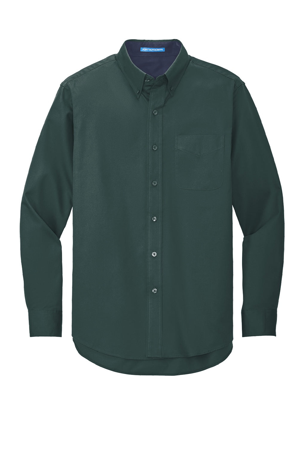 Port Authority S608 Long Sleeve Easy Care Shirt 4XL Dark Green/Navy Port Authority S608 Long Sleeve Easy Care Shirt 4XL Dark Green/Navy