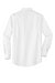 Port Authority S658/TS658 Mens SuperPro Oxford Wrinkle Resistant Long Sleeve Button Down Shirt w/ Pocket White Flat Back