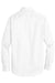 Port Authority S663/TS663 Mens SuperPro Wrinkle Resistant Long Sleeve Button Down Shirt w/ Pocket White Flat Back