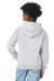 Champion S790 Youth Double Dry Eco Moisture Wicking Fleece Hooded Sweatshirt Hoodie w/ Pouch Pocket Light Steel Grey Model Back