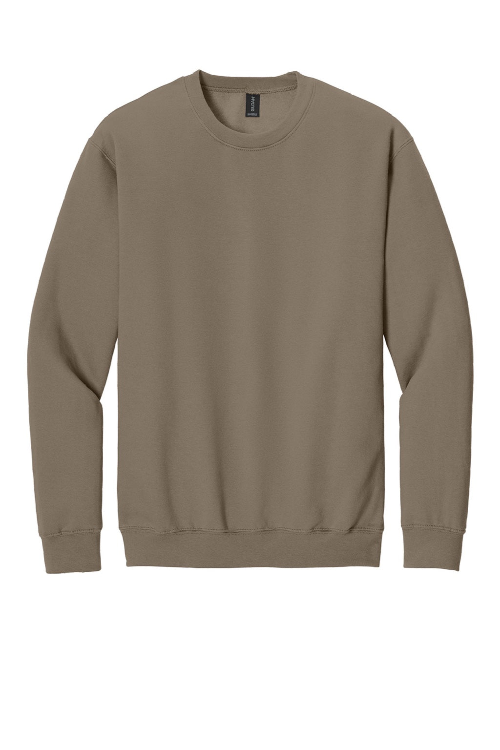 Gildan SF000 Mens Softstyle Crewneck Sweatshirt Savana Brown Flat Front