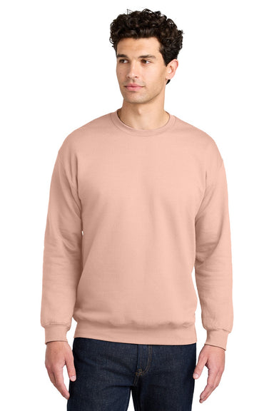 Gildan SF000 Mens Softstyle Crewneck Sweatshirt Dusty Rose Model Front