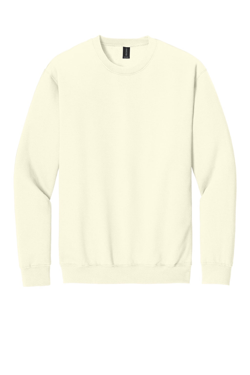 Gildan SF000 Mens Softstyle Crewneck Sweatshirt Off White Flat Front