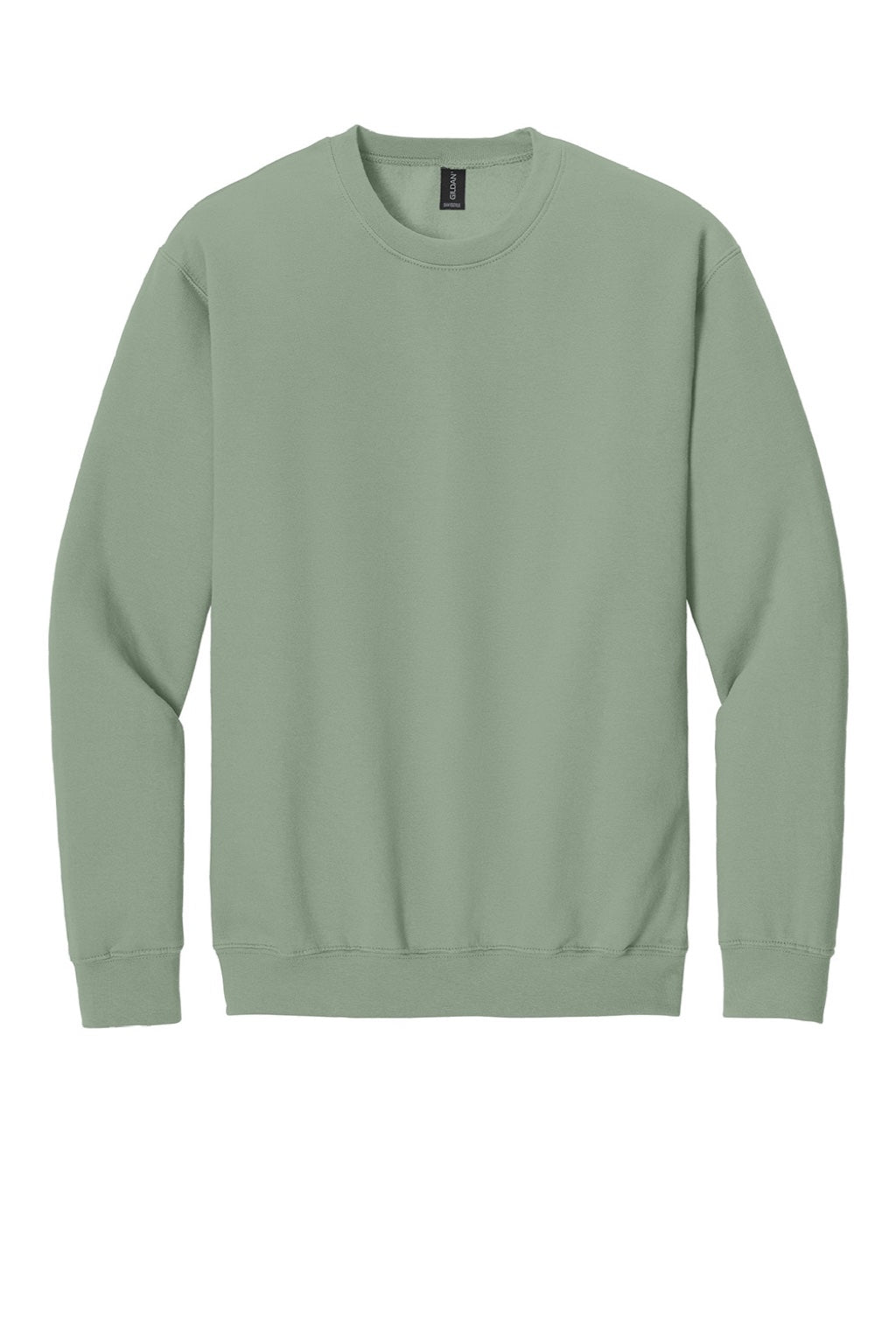 Gildan SF000 Mens Softstyle Crewneck Sweatshirt Sage Green Flat Front