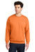 Gildan SF000 Mens Softstyle Crewneck Sweatshirt Tangerine Orange Model Front
