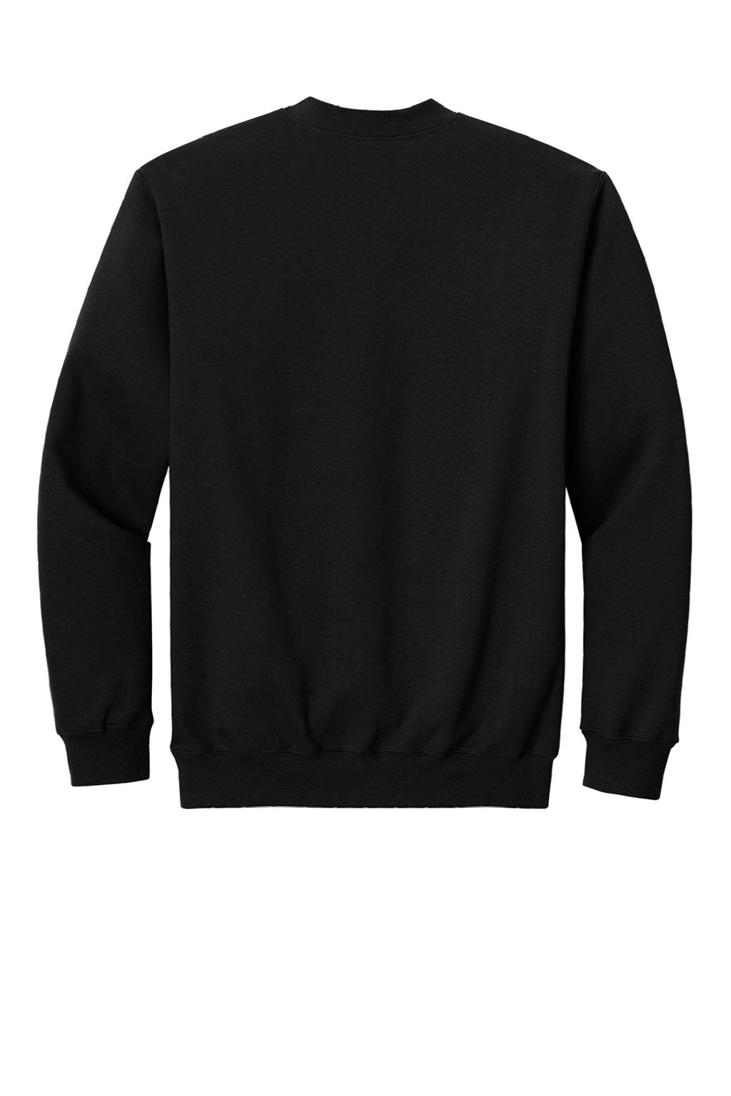 Gildan SF008 Mens Softstyle Fleece 1/4 Zip Sweatshirt Black Flat Back